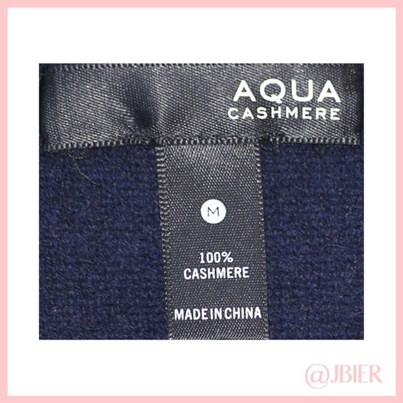 Aqua Cashmere Sweater - Picture 3 of 3